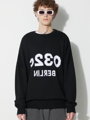 Sweter wełniany 032c czarny