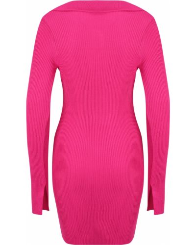 Πλεκτή φόρεμα Misspap ροζ