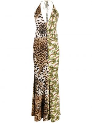 Μάξι φόρεμα με σχέδιο Roberto Cavalli