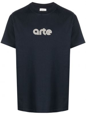 Памучна тениска с принт Arte синьо