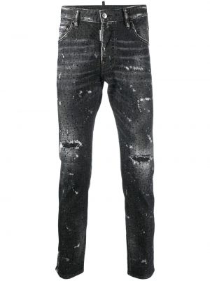 Skinny džíny Dsquared2 černé