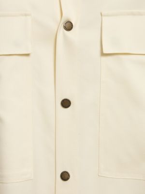 Μάλλινο πουκάμισο Darkpark λευκό