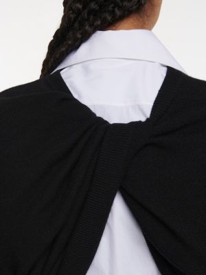 Jersey de cachemir de tela jersey con estampado de cachemira The Row negro
