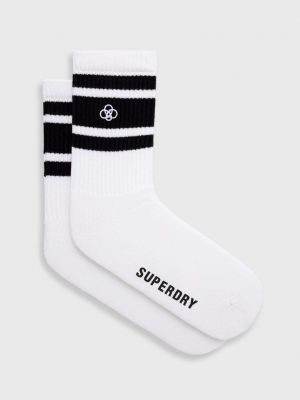Čarape Superdry bijela