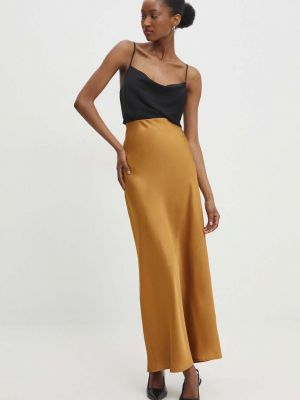 Длинная юбка Answear Lab желтая