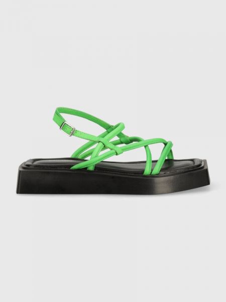 Sandały skórzane Vagabond Shoemakers zielone