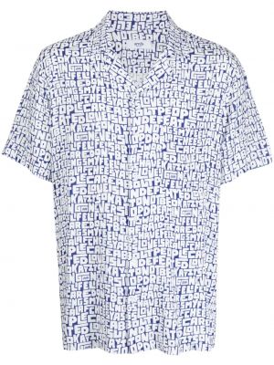 Camicia con stampa Arrels Barcelona blu