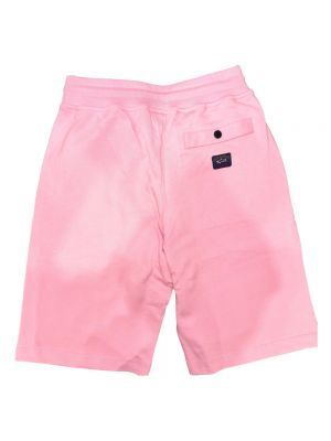 Pantalones cortos de algodón Paul & Shark rosa