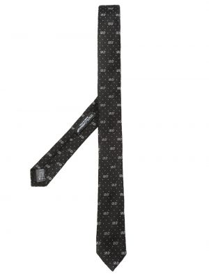 Krawat żakardowy Dolce And Gabbana czarny