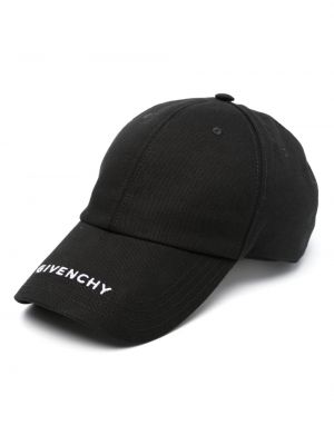 Cappello con visiera ricamato Givenchy nero