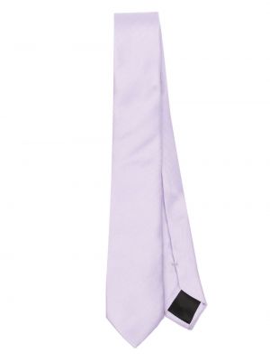 Svilena kravata z vezenjem Givenchy vijolična