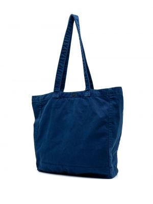 Bavlněná shopper kabelka Carhartt Wip modrá