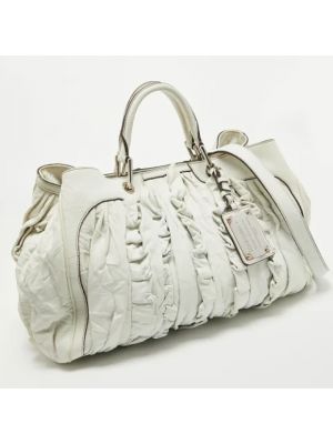 Bolsa de hombro de cuero Dolce & Gabbana Pre-owned blanco