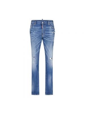 Retro slim fit skinny jeans Dsquared2 blau