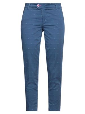 Pantaloni di cotone Baronio blu