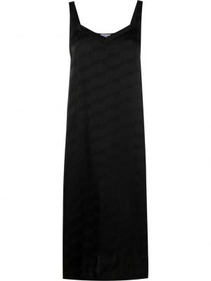 Oversized κοκτέιλ φόρεμα Balenciaga μαύρο