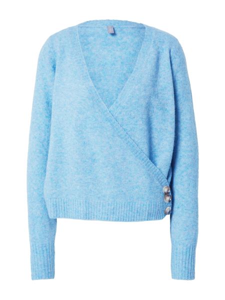 Меланжов пуловер Culture синьо