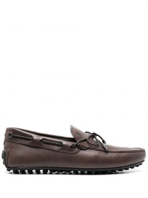 Skinn loafers Tod's brun