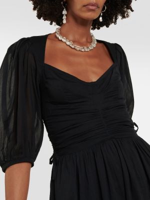 Pamučna maksi haljina Marant Etoile crna