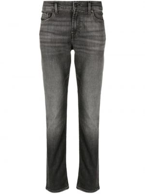Skinny fit traperice slim fit 7 For All Mankind crna