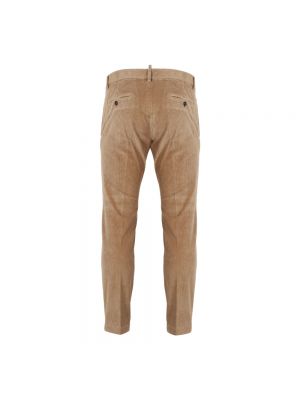 Pantalones chinos de cintura alta slim fit Dsquared2 beige