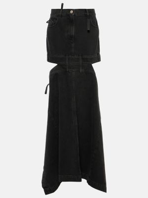 Džínová sukně The Attico černé