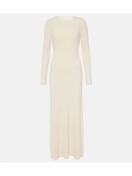 Selyem hosszú ruha Valentino fehér