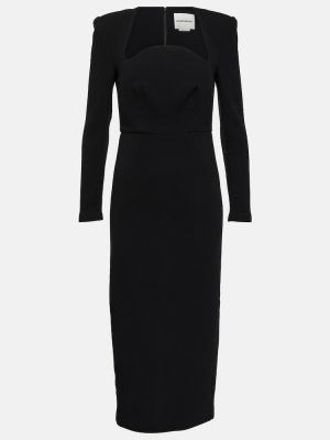 Sukienka midi wełniana Roland Mouret czarna