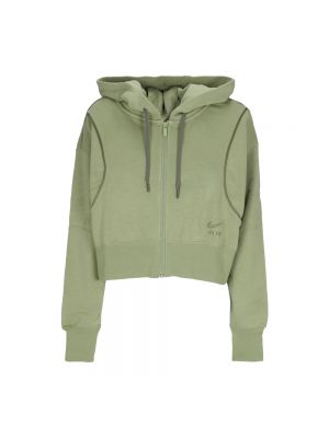 Fleece hoodie mit reißverschluss Nike grün