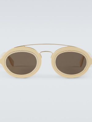 Okulary przeciwsłoneczne Fendi białe