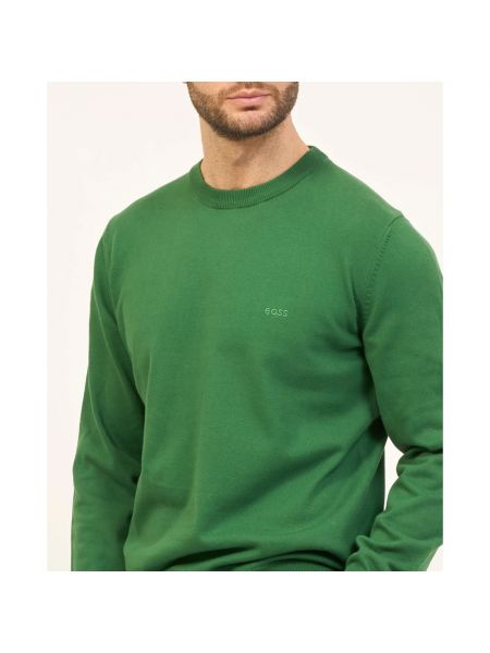 Sudadera con bordado de tela jersey Hugo Boss verde