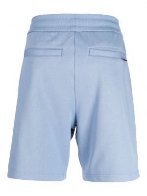 Shorts de sport en coton Moose Knuckles bleu