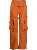 Oranžové dámské cargo kalhoty