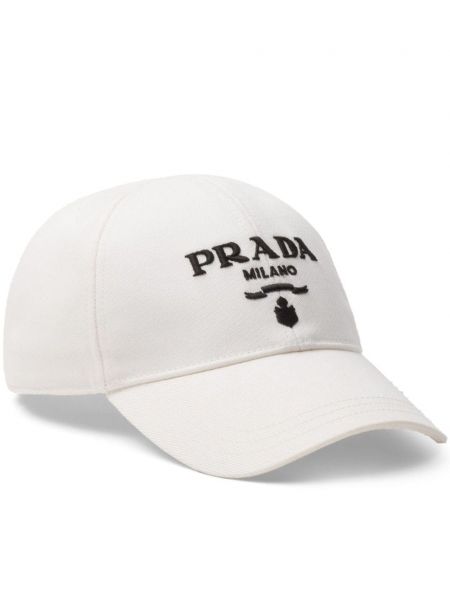 Medvilninis kepurė su snapeliu Prada