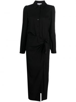 Τζιν φόρεμα με κουμπιά Moschino Jeans μαύρο