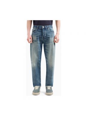 Straight jeans aus baumwoll Armani Exchange blau
