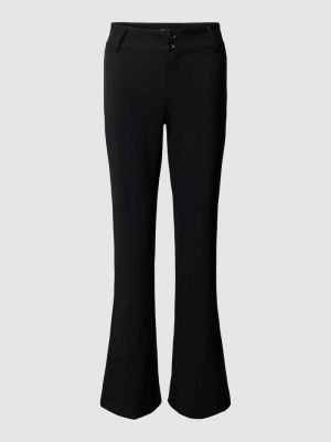 Spodnie w jednolitym kolorze Gina Tricot czarne