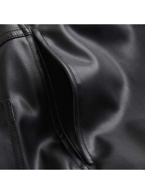 Vaqueros de cuero de cuero sintético Calvin Klein Jeans negro