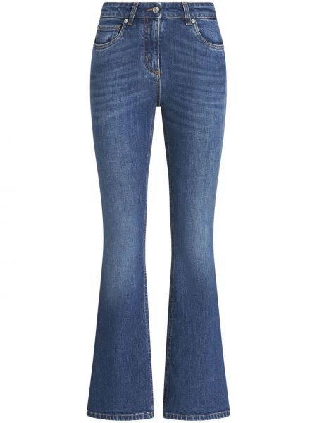 Jeans large avec applique Etro bleu