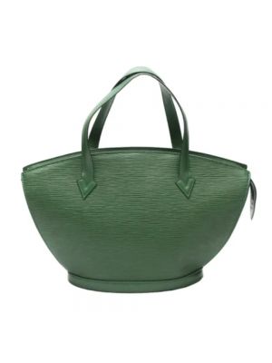 Torebka skórzana Louis Vuitton Vintage zielona