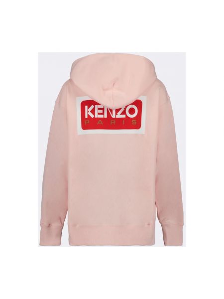 Bluza z kapturem oversize Kenzo różowa