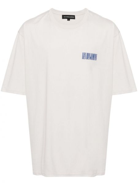 Bavlněné tričko s potiskem Les Benjamins bílé