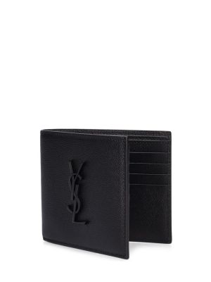 Usnjena denarnica Saint Laurent črna
