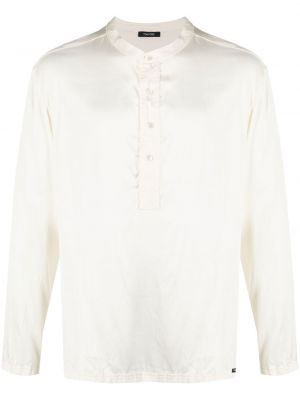 Saténová košeľa na gombíky Tom Ford biela