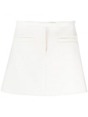 Krepové mini sukně Courrèges bílé