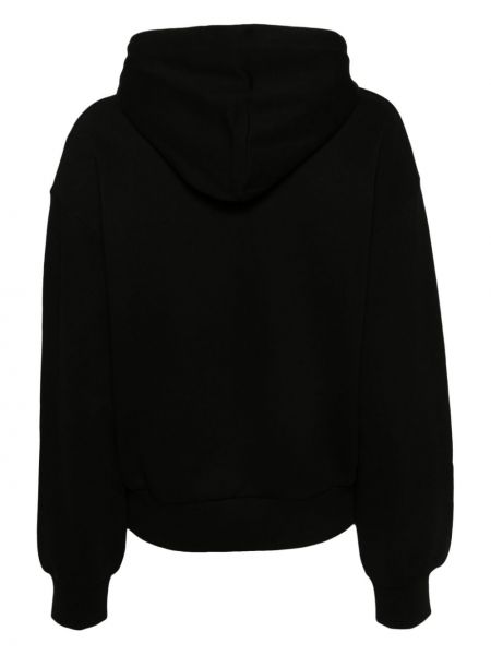 Kokvilnas kapučdžemperis ar izšuvumiem Carhartt Wip melns
