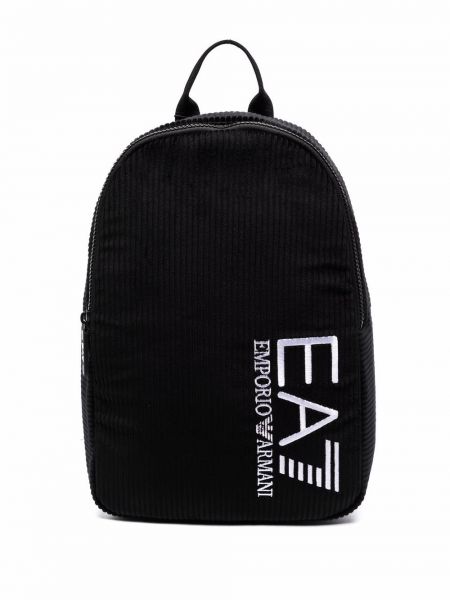 Рюкзак с вышивкой вельветовый Ea7 Emporio Armani