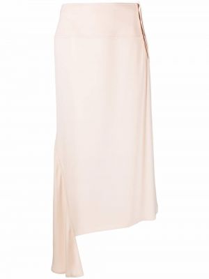 Asymetrické sukně Jil Sander růžové