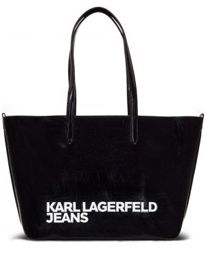 Shopper kabelka Karl Lagerfeld Jeans černá