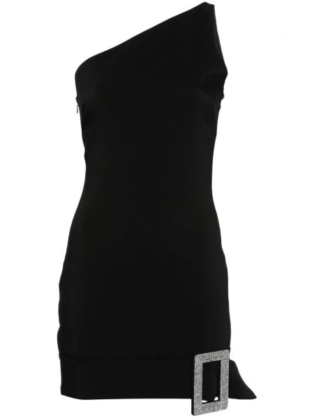 Krepové páskové šaty Giuseppe Di Morabito černé